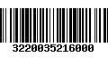 Código de Barras 3220035216000