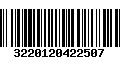 Código de Barras 3220120422507