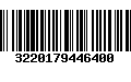 Código de Barras 3220179446400