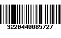 Código de Barras 3220440085727