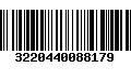 Código de Barras 3220440088179