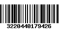 Código de Barras 3220440179426