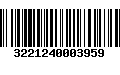 Código de Barras 3221240003959