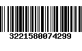 Código de Barras 3221580074299