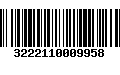 Código de Barras 3222110009958