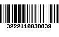 Código de Barras 3222110030839