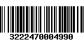 Código de Barras 3222470004990