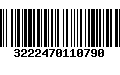 Código de Barras 3222470110790