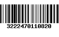 Código de Barras 3222470110820