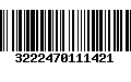 Código de Barras 3222470111421