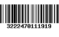 Código de Barras 3222470111919