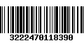 Código de Barras 3222470118390