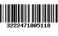 Código de Barras 3222471005118