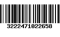 Código de Barras 3222471022658