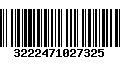 Código de Barras 3222471027325