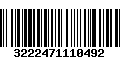 Código de Barras 3222471110492