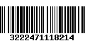 Código de Barras 3222471118214