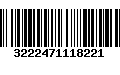 Código de Barras 3222471118221