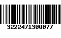 Código de Barras 3222471300077