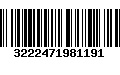 Código de Barras 3222471981191