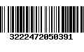 Código de Barras 3222472050391