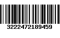 Código de Barras 3222472189459