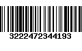 Código de Barras 3222472344193