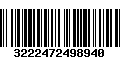 Código de Barras 3222472498940