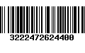 Código de Barras 3222472624400