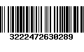 Código de Barras 3222472630289