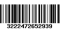 Código de Barras 3222472652939