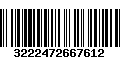 Código de Barras 3222472667612