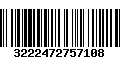 Código de Barras 3222472757108