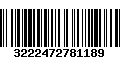 Código de Barras 3222472781189