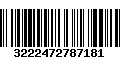 Código de Barras 3222472787181