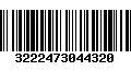 Código de Barras 3222473044320