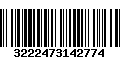 Código de Barras 3222473142774