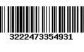 Código de Barras 3222473354931