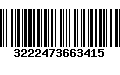 Código de Barras 3222473663415