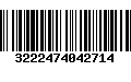 Código de Barras 3222474042714