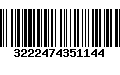 Código de Barras 3222474351144