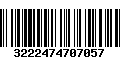 Código de Barras 3222474707057