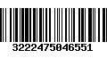 Código de Barras 3222475046551