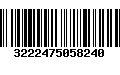 Código de Barras 3222475058240