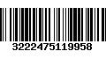 Código de Barras 3222475119958