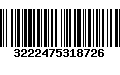 Código de Barras 3222475318726