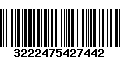 Código de Barras 3222475427442