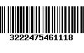 Código de Barras 3222475461118