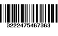 Código de Barras 3222475467363