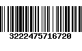 Código de Barras 3222475716720